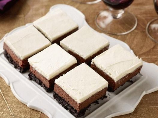 Cheesecake cu mentă de ciocolată foto