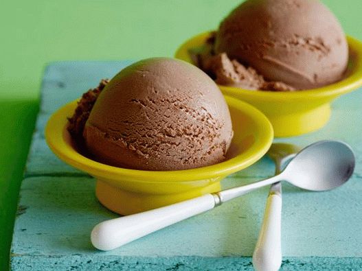 Înghețată de ciocolată foto acasă