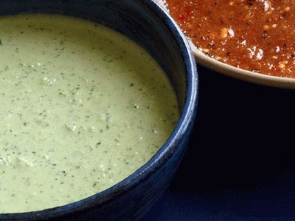 Sosul cu ardei foto Jalapeno cu maioneză și cilantro