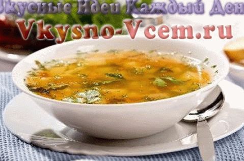 Supa pe bulionul de pui cu ierburi aromate