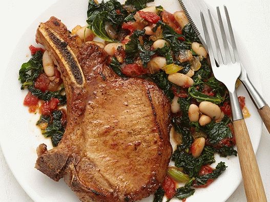 Poza Cajun Loin de porc cu Kale