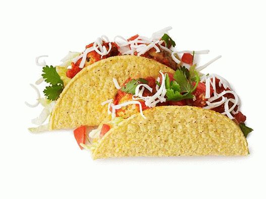 Foto cu Tacos cu chiftele de pui și ardeiul iute