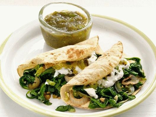 Foto de Tacos cu ricotta și spanac