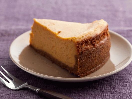 Cheesecake Photo Photo Pumpkin with Whole-Grain Biscuit tort