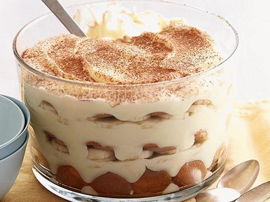 Foto cu Tiramisu din budinca de banane