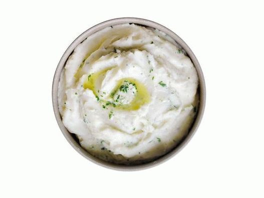 Poza cu cartofi cu unt verde