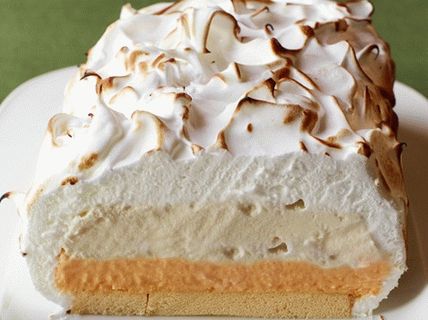 Foto cu Meringue Cake cu înghețată