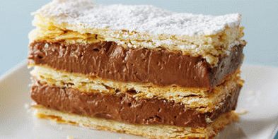 Photo Cake Napoleon cu cremă de ciocolată Patissier și alune