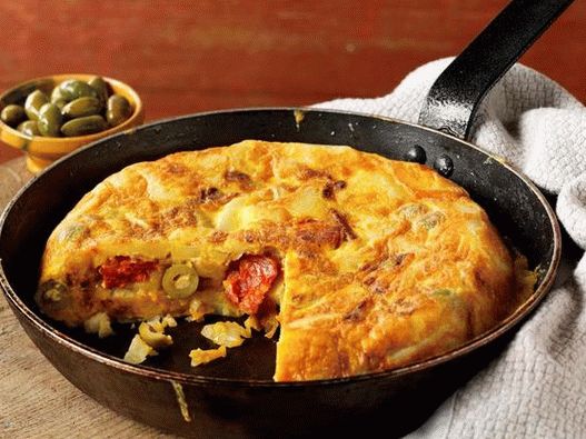 Foto tortilla vegetariana