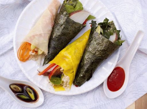 Photo Vegetarian Hands (Temaki)