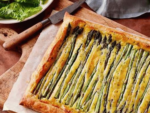 Tarta de primavara cu sparanghel