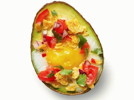 Foto din farfurie - Ouă prăjite în avocado