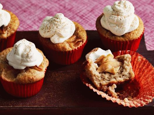 Foto Cupcakes cu scorțișoară de mere