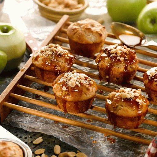 Foto mini-briose cu mere în vană de mere