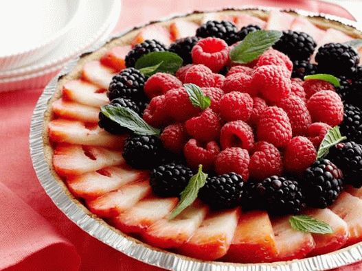 Tarta cu boabe de fotografie în 10 minute