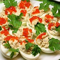  " ></p>
<ul>
<li>
<p>Timp de gătit </p>
<div id="toc_container" class="no_bullets"><p class="toc_title">Contents</p><ul class="toc_list"><ul><li><ul><li><a href="#30_min"><span class="toc_number toc_depth_3">0.0.1</span> 30 min </a></li><li><a href="#Fel_de_mancare_simpla"><span class="toc_number toc_depth_3">0.0.2</span> Fel de mâncare simplă </a></li><li><a href="#34662kcal"><span class="toc_number toc_depth_3">0.0.3</span> 346.62kcal </a></li><li><a href="#reteta"><span class="toc_number toc_depth_3">0.0.4</span> rețetă </a></li></ul></li><li><a href="#Hai_sa_incepem"><span class="toc_number toc_depth_2">0.1</span> Hai să începem! </a></li></ul></li><li><a href="#Ingredientele"><span class="toc_number toc_depth_1">1</span> Ingredientele </a><ul><li><a href="#O_treaba_grozava"><span class="toc_number toc_depth_2">1.1</span> O treabă grozavă </a></li></ul></li><li><a href="#pasi"><span class="toc_number toc_depth_1">2</span> pași </a></li></ul></div>
<h4><span id="30_min"><time>30 min </time></span></h4>
</li>
<li>Dificultate la rețetă<br />
<h4><span id="Fel_de_mancare_simpla">Fel de mâncare simplă </span></h4>
</li>
<li>Valoarea energetică<br />
<h4><span id="34662kcal">346.62kcal </span></h4>
</li>
<li>evaluare </li>
<li>
<h4><span id="reteta">rețetă </span></h4>
</li>
</ul>
<p>Faceți ouă de casă cu ficat de cod – o porție delicioasă un aperitiv care pare neobișnuit și va face obișnuitul zilnic sau meniul de sărbători este mai divers. </p>
<h3><span id="Hai_sa_incepem">Hai să începem! </span></h3>
<h2><span id="Ingredientele">Ingredientele </span></h2>
<p>0/6 ingrediente </p>
<ul>
<li><label>Ouă – 6 buc. </label></li>
<li><label>Ficat de cod – 1 can </label></li>
<li><label>Ceapa verde – 100 g </label></li>
<li><label>Maioneza – 150 ml </label></li>
<li><label>Pătrunjel – pentru decor </label></li>
<li><label>Caviar – pentru decor </label></li>
</ul>
<p><time>30 мин</time><time>30 мин</time> 346.62</p>
<h3><span id="O_treaba_grozava">O treabă grozavă </span></h3>
<p>Buna pofta, sper sa te distrezi cu noi! </p>
<h2><span id="pasi">pași </span></h2>
<p>Pași făcuți: 0/0 </p>
<ol>
<li>
<p>Fierbe și curăță ouă pentru a nu deteriora proteina.  tăiat de-a lungul.  Scoateți cu grijă gălbenușurile și puneți-le separat capacitate.  <img src="/wp-content/uploads/images/yajca-_farshirovannie_pechenyu_treski_foo_2.jpg"alt=