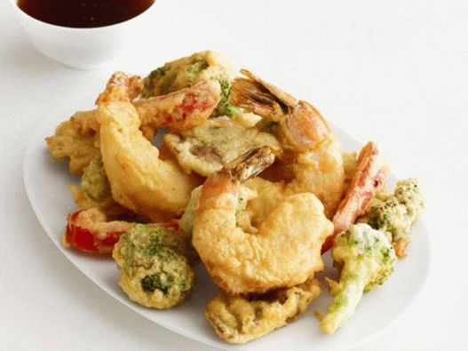 Fotografia felului de mâncare - creveți tempura