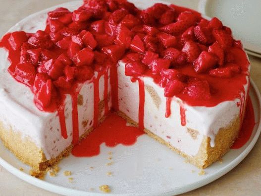 Foto Cheesecake de căpșuni congelate