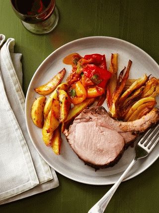 Foto carne de porc la cuptor toscan cu fenicul