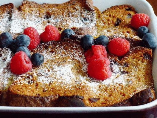 Foto Caserolă de stafide fără gluten