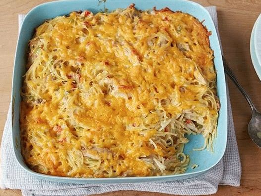 Foto Casserole cu Spaghete cu pui