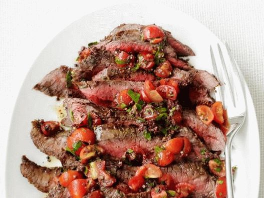 Photo Steak Fried with Tapenade